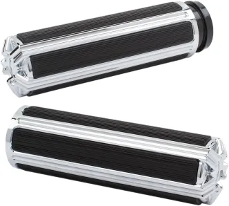 Arlen Ness 10-Gauge Billet Grips In Chrome For 2008-2023 Harley Davidson Electronic Throttle Models (07-119)