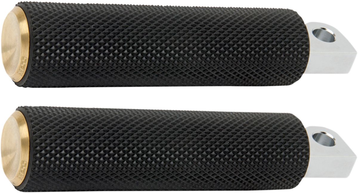 Arlen Ness Knurled Fusion Footpegs In Brass (07932) ARH Custom UK