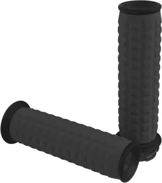 Roland Sands Design Traction Grips In Black Ops Finish For 2008-2023 Harley Davidson Electronic Throttle Models (0063-2068-SB)