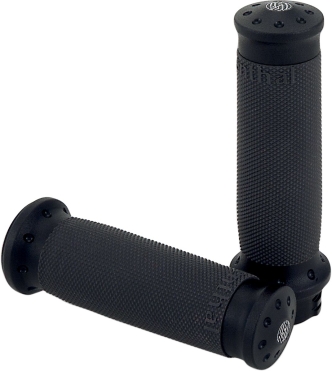 Roland Sands Design Tracker Black Ops Grips For 1974-2023 Harley Davidson Single And Dual Throttle Cable Models (0063-2019-SMB)