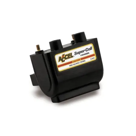 Accel Hei Super Coil 12 V 4.7 OHM Electronic Ignition in Black Finish For 1965-1999 Big Twin & 1965-2003 XL (140406BK)