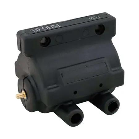Accel Power Pulse Coil OEM Style, 12V, 3 OHM, Electrical Ignition in Black Finish For 1980-1984 B.T., XL Models (140401BK)