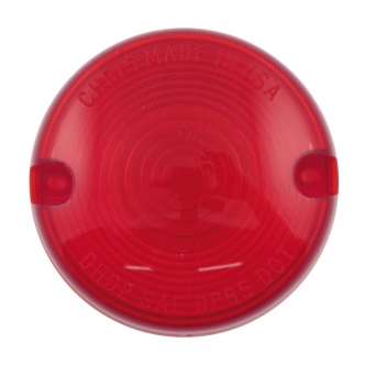 Chris Products Turn Signal Replacement Lens in Red Finish For 1986-1999 FXST, FXR Dyna, XL, 1986 FXWG Models (ARM310239)