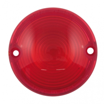 Chris Products Replacement Lens Flat Lens Design in Red Finish For 1973-1999 FX, FXR (Excluding FXRT) Models (ARM637329)