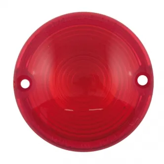 Chris Products Replacement Lens Flat Lens Design in Red Finish For 1973-1999 FX, FXR (Excluding FXRT) Models (ARM637329)
