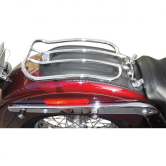 Motherwell Luggage Rack 7 Inch in Chrome Finish For 2006-2017 Softail FLSTN/I And FLSTFB/S Models (MWL-175-09-CH)
