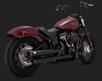 Vance & Hines Twin Slash Slip-Ons In Black for Harley Davidson 2018-2020 Softail Motorcycles (46875)