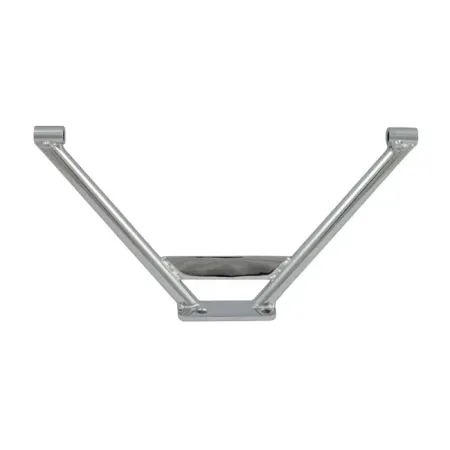Doss Rigid Passenger Peg Mount Bracket 4-Speed Transmissions & Rigid Frames in Custom Applications in Chrome Finish (27-0632)
