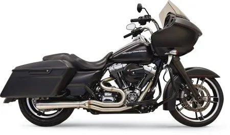 Bassani Short Road Rage III Stainless 2 Into 1 System For 2007-2016 Touring Models (1F12SS)
