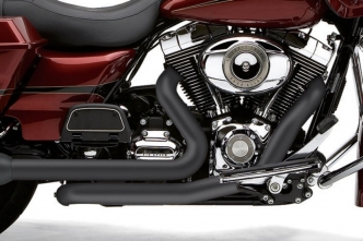 Cobra Powerport Dual Headpipes In Black Finish For Harley Davidson 2009 Touring Motorcycles (6252RB)