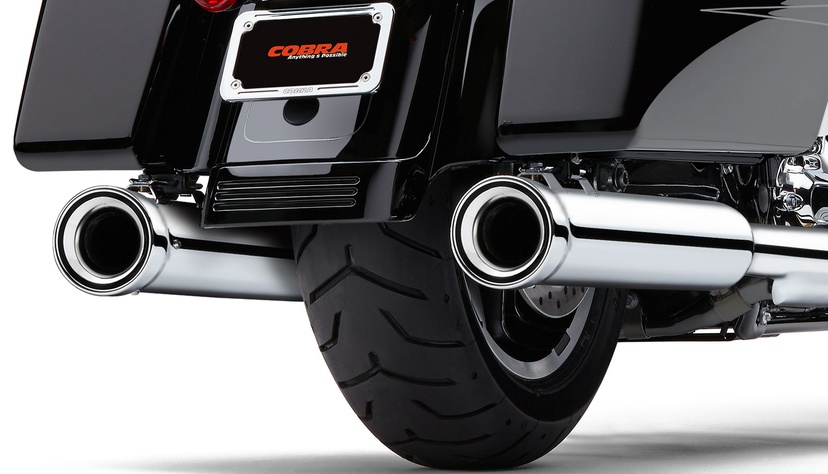 Cobra Neighbour Hater Slip On Mufflers In Chrome Finish For 1995