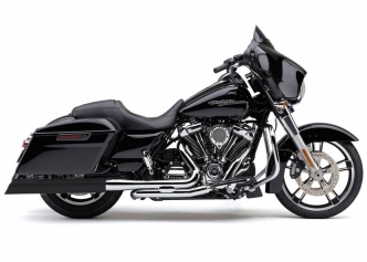 Cobra 909 Upper Cut Mufflers In Black For Harley Davidson 2017-2022 Touring Models (6269RB)