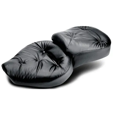 Mustang Wide Touring Seat Regal Pillow 17.5 Inch Front Width x 14 Inch Rear Width For Harley Davidson 1982-2003 XL Sportster 3.3 Gallon Tank Models (75128)