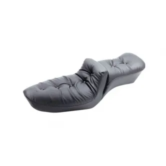 Mustang Duke Seat Regal Pillow Smooth 12 Inch Front Width x 7.5 Inch Rear Width For 1982-1995 XL Sportster Models (75100)