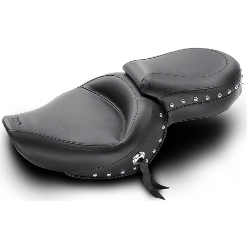Mustang Wide Touring Seat Studded with Conchos 14.5 Inch Front