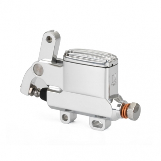 Kustom Tech Deluxe Wire Operator Master Cylinder 14mm (9/16 Inch) Bore Aluminium in Polished Finish (40-382)
