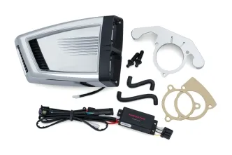 Kuryakyn Hypercharger ES Air Cleaner In Chrome Finish For Harley Davidson 2017-2023 Touring & Trike Models (9359)