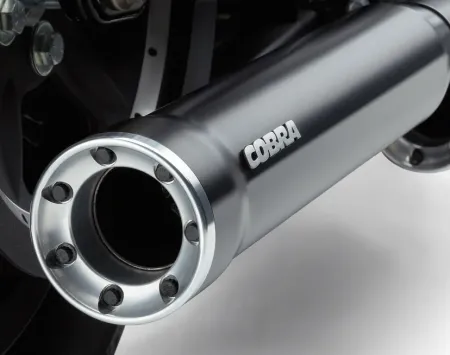 Cobra 3 Inch Slip-On Mufflers With Race Pro Tips In Black For Harley Davidson 2007-2017 FXST/B/C, FLSTC, FXCW/C, FXSB/FXSE Softail Motorcycles (6053B)
