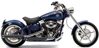 Cobra Slip-On 3 Inch Mufflers In Black Finish For Harley Davidson 2007-2017 Breakout FXSB, Rocker FXCW/C Softail (6003B)