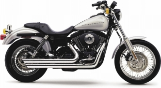 Cobra Speedster Slashdown Exhaust System In Chrome For Harley Davidson 1991-2005 Dyna Motorcycles (6855)