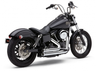 Cobra 909 2 Into 2 Exhaust System In Chrome For Harley Davidson 2006-2011 Dyna Motorcycles (6709)
