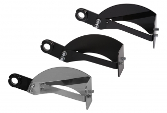 Thunderbike License Plate Side-Mount Bracket, Long in Stainless Steel Polished Finish For 2018-2020 Softail (Except FXFB 2018-2020, FXFBS 2018-2020) Models (900355)