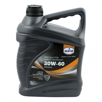 Eurol 4 Litre Motor Oil 20W60 SG/CD For 1984-2022 B.T., 1986-2022 XL Models (ARM934955)