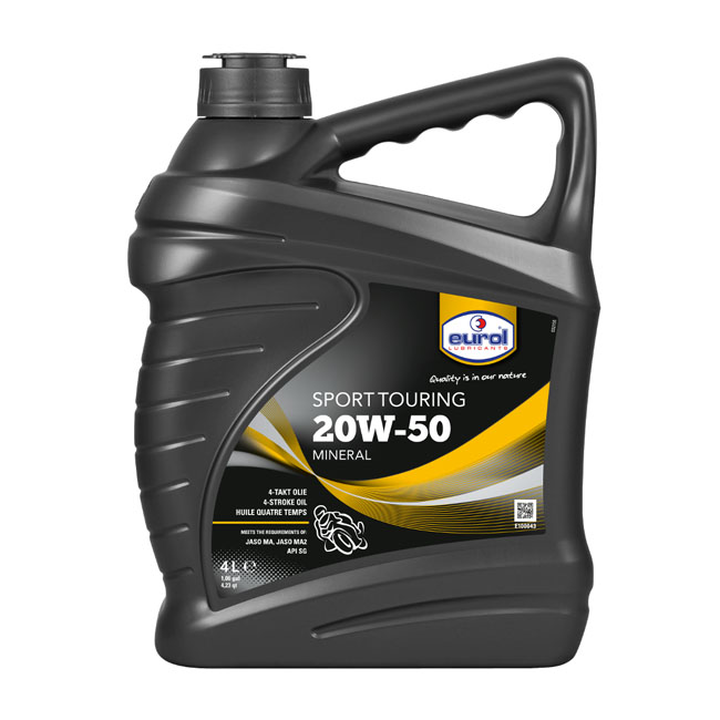 Eurol 4 Litre Mineral Engine OIL 20W50 SG JASOMA Suitable For Wet