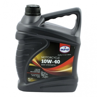 Eurol 4 Litre Semi-Synthetic Engine Oil 10W40 SG JASO-MA Suitable For Wet Clutches (ARM244955)