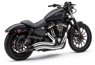 Cobra Speedster Short Swept Exhaust System In Chrome For Harley Davidson 2014-2020 Sportster Motorcycles (6233)