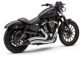 Cobra Speedster Short Swept Exhaust System In Chrome For Harley Davidson 2014-2022 Sportster Motorcycles (6233)