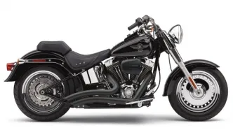 Cobra Speedster Short Swept Exhaust System In Black For Harley Davidson 2014-2022 Sportster Motorcycles (6233B)