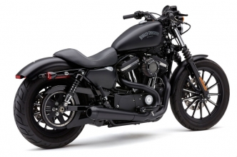Cobra El Diablo 2 Into 1 Exhaust System In Black With Black Tips For Harley Davidson 2014-2020 Sportster Motorcycles (6473B)