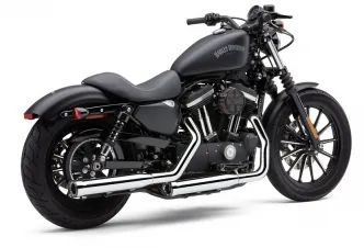 Cobra 3 Inch Slip-On Mufflers With Race Pro Tips In Chrome For Harley Davidson 2007-2013 Sportster Motorcycles (6080)