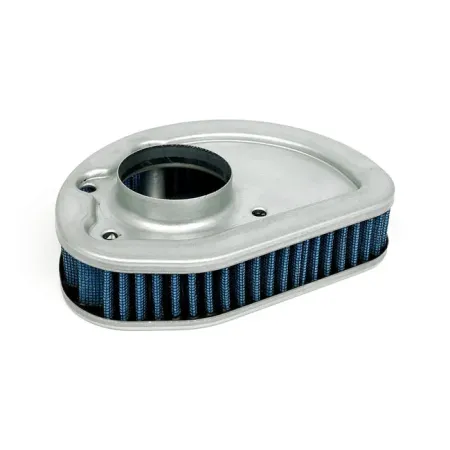 Doss Blue Lightning Air Filter Element With 4 Layers Of Ribbed Pre-Oiled Cotton Filtering Media, Maximum Air Flow For 2015 FLS Softail, 2016-2017 Softail (Excluding 2016-2017 FLSTFBS, 2017 FLSS), 2014-2016 Touring Models (34-266)