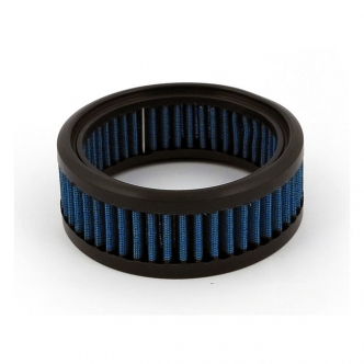 Doss Blue Lightning Air Filter Element With 4 Layers Of Ribbed Pre-Oiled Cotton Filtering Media, Maximum Air Flow For S&S Style And Genuine S&S B&D (Excluding Steel Housings), Most 7 Inch Round Style Air Cleaner Models (ARM160065)