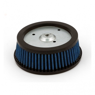 Doss Blue Lightning Air Filter Element With 4 Layers Of Ribbed Pre-Oiled Cotton Filtering Media, Maximum Air Flow For 2000-2015 Softail, 1999-2007 Dyna, Touring, 2007-2020 XL Sportster and All RSD Venturi Air Cleaner Kits Models (ARM560065)