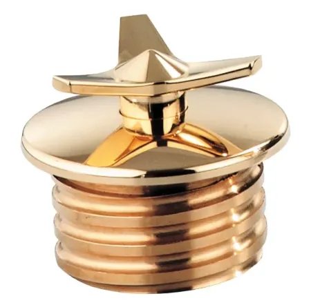 Kustom Tech Brass Gas Cap Spinner Style Right Vented (10-020)