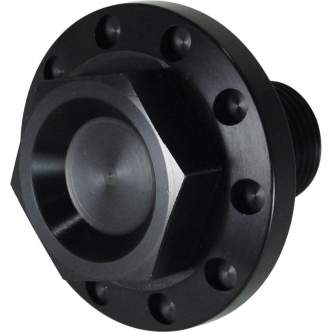 Joker Machine Steering Stem Nut in Black Finish For 1987-2020 Harley Davidson Models (10-011B)