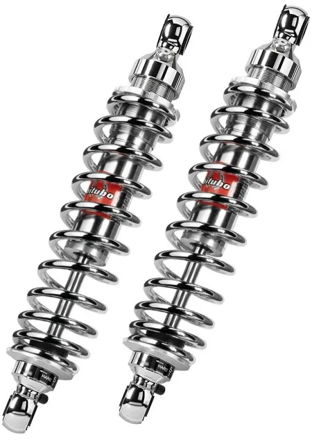 Bitubo WME Shocks 11.8 Inch in Chrome Finish For HD Touring Models (HD003WME03)