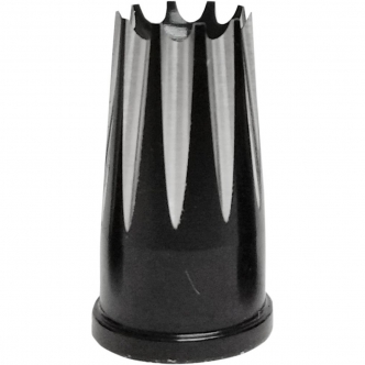 Avon Valve Stem Cap in Black & Chrome Finish Excalibur Style (SVC-309-ANO-EX)