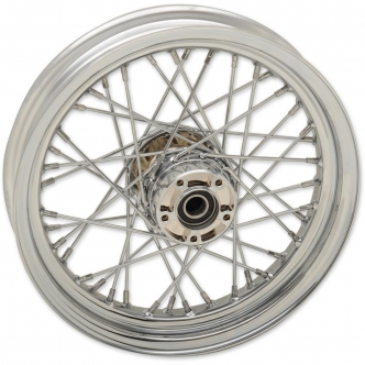 Drag Specialties Replacement Laced Front Wheel 16 x 3 Inch For 2008-2017 FLT/FLHT/FLHR/FLTR/FLHX (With ABS) Models (64542)