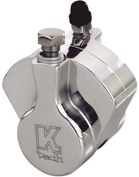 Kustom Tech 2 Piston Caliper In Polished For Harley-Davidson, Chopper and Custom Motorcycles (03-020)