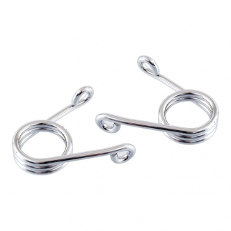 Doss Scissor Solo Seat Springs 3 Inch Set Left & Right 6.5mm Thick in Chrome Finish 2 Pack (ARM278715)