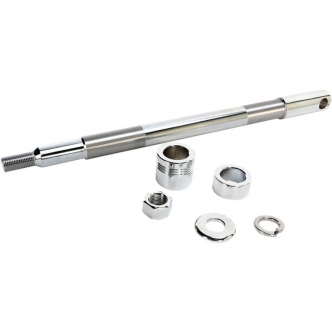 Drag Specialties Axle Kit Front 3/4 Inch in Chrome Finish For 2000-2006 FLST Models (16-0307NU)