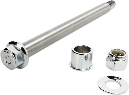 Drag Specialties Axle Kit Front 3/4 Inch in Chrome Finish For 2000-2006 FXSTS Models (16-0305NU)