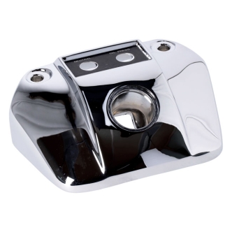 Doss Headlamp Mounting Bracket With 2 Indicator Holes (Oil Pressure And Neutral) in Chrome Finish For 1975-1991 XL, FX, FXR Models (ARM596415)
