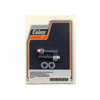 Colony Headlamp Visor Mounting Bolt Kit Cap Style For 1971-1992 FX, FXR, 1960-1992 XL Models (ARM360929)