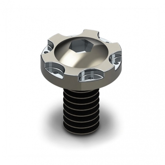 Mustang Specialty Seat Screw Sprocket 1/4-20 x 1/2 Threaded, Mounts Rear Tab Of 2-Up Seat To Rear Fender Nut in Stainless Steel Finish For 1996-2021 H-D With 2-Up Seats (ARM795735)