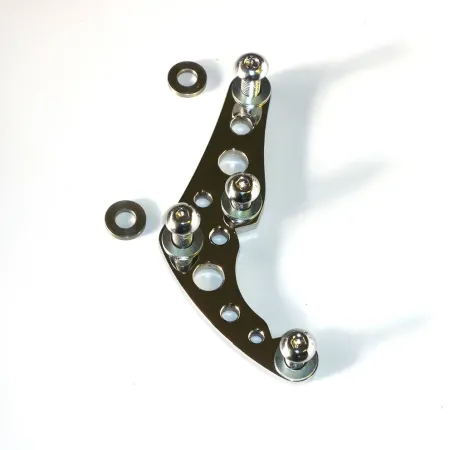 Kustom Tech SF Stainless Steel Front Bracket For Left And Right Side Mount On Showa Fork From 1984 to 1999 In Polished (03-300)